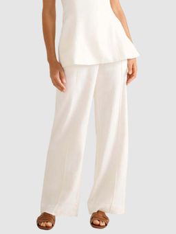 Forever New - White Solid Trouser