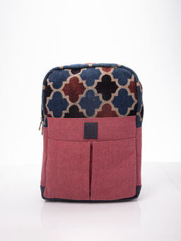 A Big Indian Story - Ajrakh Backpack - Multi-Color