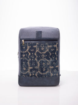 A Big Indian Story - Jaipuri Backpack - Navy Blue