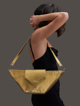 A Big Indian Story - Madonna Handbag - Gold
