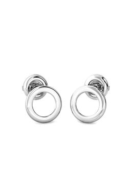 Candere by Kalyan Jewellers - 14K BIS Hallmark White Gold Earrings