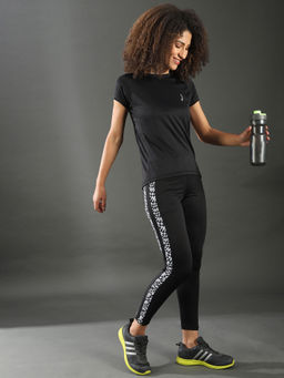 PINACOLADA - Black Women Stylish Sports Dry-fit Tights