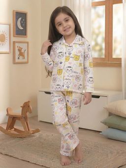 The Mom Store - Baby Shirt with Pyjamas Meow (Set of 2)