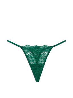 Victoria's Secret - Dream Angels Lace V-string Panty - Green