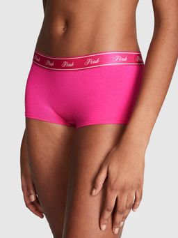 Victoria's Secret - PINK Logo Cotton Boyshort Panty - Pink