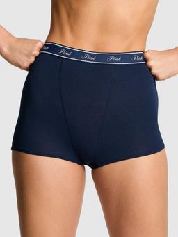 Victoria's Secret - PINK Logo Cotton High-Waist Boyshort Panty - Blue