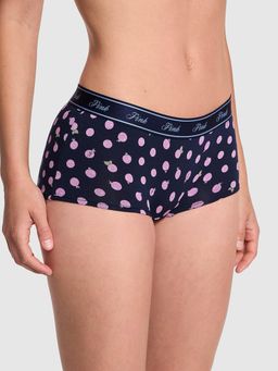 Victoria's Secret - PINK Logo Cotton Shine Boyshort Panty - Blue