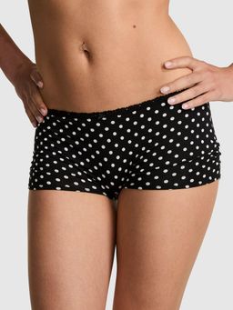 Victoria's Secret - PINK Cotton Dorm Boyshort Panty - Black