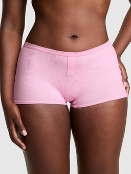 Victoria's Secret - PINK Cotton Dorm Boyshort Panty - Pink