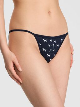 Victoria's Secret - PINK Cotton String Bikini Panty - Blue