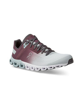 On - Cloudflow 3 W Mulberry Mineral White & Burgundy Running Shoes
