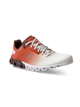 On - Cloudflow 3 W White & Rust Running Shoes