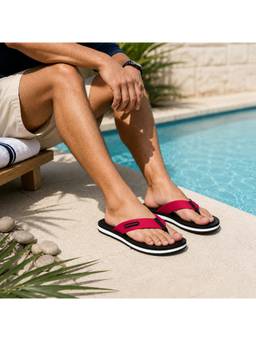 SOLETHREADS - Ember Men Black Flipflops