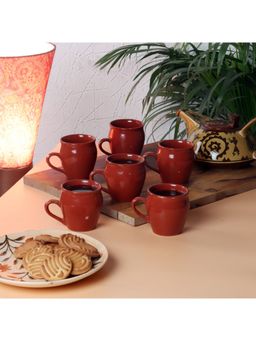 CDI - Brown Kullar With Handle Set of 6