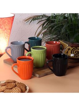 CDI - Karela Shaped Multi Coloured Coffee-Milk Mugs Set of 6