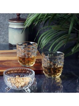 Ceradeco - Bubble Shaped Juice Water Glasses Set of 6