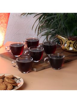 Ceradeco - Transparent Tea Coffee Cups Set of 6