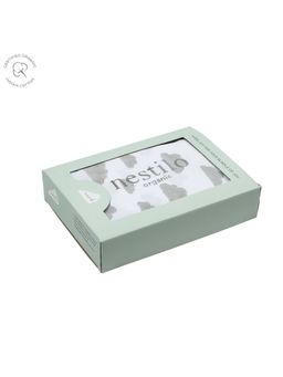 Masilo - 100% Organic cotton Nestilo Bed Cover Soft & Breathable Pack of 1-Cloud