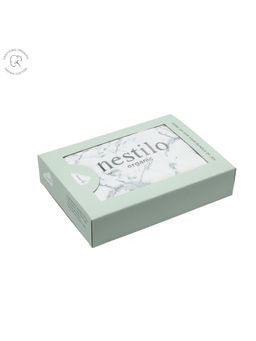 Masilo - 100% Organic cotton Nestilo Bed Cover Soft & Breathable Pack of 1-Marble