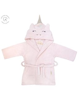 Masilo - Hooded Baby Robe with Belt - Unicorn
