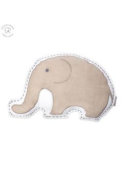 Masilo - Organic Cotton Adorable Shape Cushion,soft fill poly,Playfull Pack of 1-Elepha