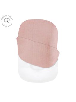 Masilo - 100% Organic cotton Nestilo Louger Cover Soft & breathability,Pack of 1-Rose (0-3 Months)