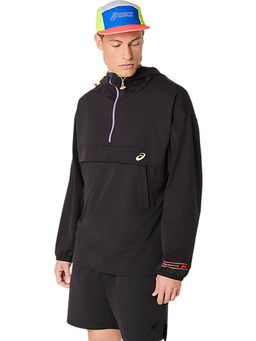 ASICS - Mens Performance Black Relaxed Pullover Jacket