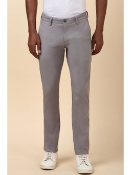 Allen Solly - Men Grey Slim Fit Solid Casual Trouser