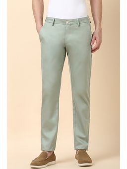 Allen Solly - Men Green Slim Fit Solid Casual Trouser