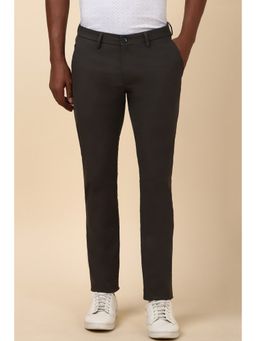 Allen Solly - Men Grey Slim Fit Solid Casual Trouser