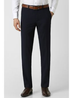 Van Heusen - Men Brown Solid Slim Fit Trouser