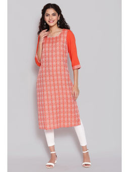 Aurelia - Orange Ethnic Kurta