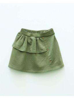 Earthy Tweens - Basil Green Mini Skirt