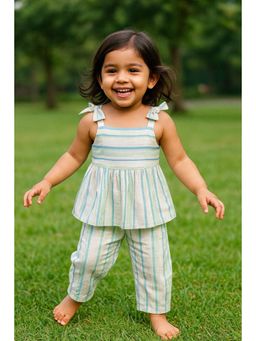 Earthy Tweens - Aqua Charm Top with Trouser