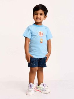 Mama & Peaches - Dreamy Circus Half Sleeves T-Shirt and Shorts