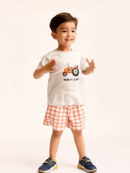 Mama & Peaches - Future Farmer Half Sleeves T-Shirt and Shorts