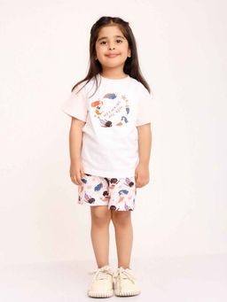 Mama & Peaches - Mermaids Are Real Half Sleeves T-Shirt and Shorts