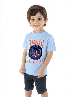 Nautinati - Boys Cotton Graphic Chest Print T-Shirt