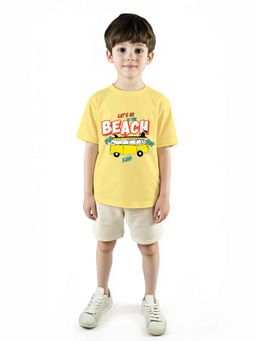 Nautinati - Boys Cotton Beach Printed T-Shirt