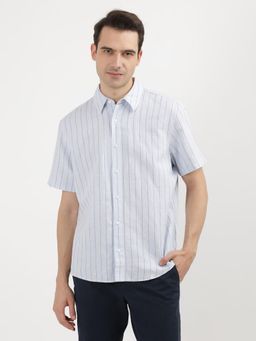 Calvin Klein - Men Blue Regular Fit Stripes Shirt