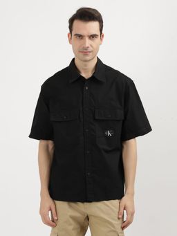 Calvin Klein - Men Black Oversized Fit Solid Shirt