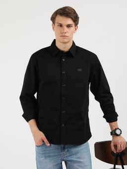 Calvin Klein - Men Black Relaxed Fit Solid Shirt