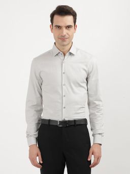 Calvin Klein - Men Grey Slim Fit Solid Shirt