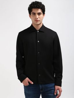 Calvin Klein - Men Black Boxy Fit Solid Shirt