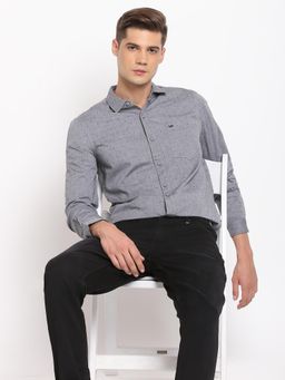 Lee - Men Grey Regular Fit Printed Shirt