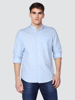 Lee - Men Blue Regular Fit Solid Shirt
