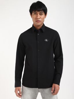 Calvin Klein - Men Black Regular Fit Solid Shirt