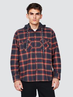 Wrangler - Men Blue Regular Fit Checks Shirt