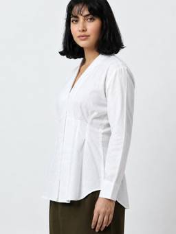 LOMA - White Darted Shirt