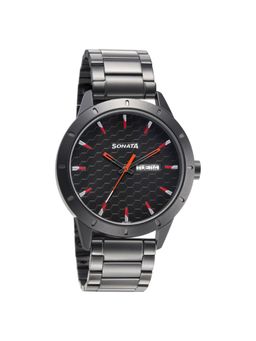 Sonata - NP7137AM02 Black Dial Analog Watch for Men
